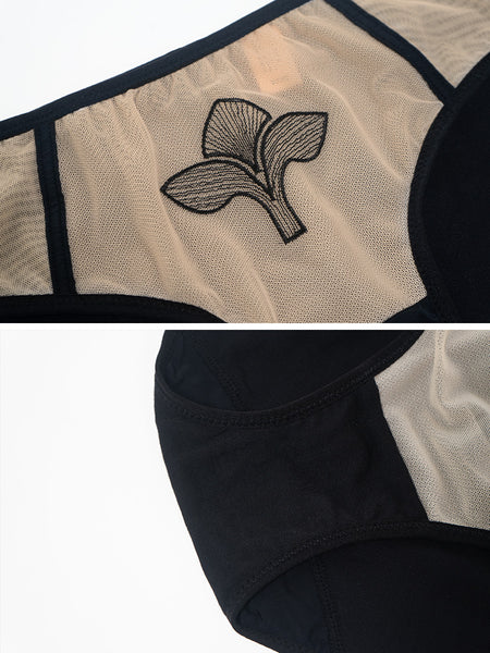 AERENEY Sexy Lace Thin Pure Cotton Bottom Trackless Flat Corner Pants