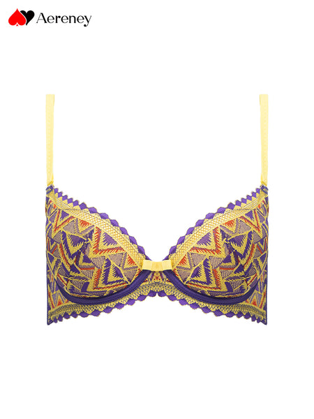 AERENEY Sexy Lace Thin Soft Underwire Bra Set