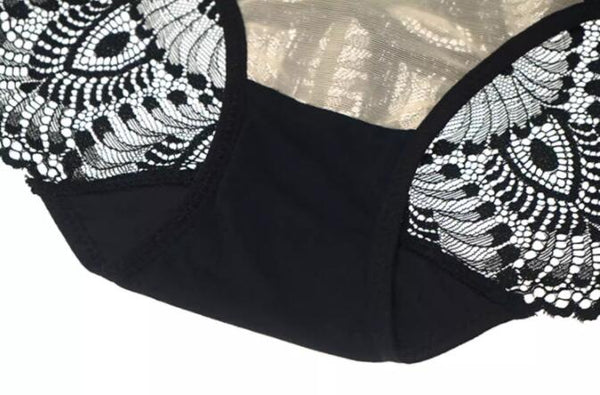 AERENEY sexy embroidered lace comfortable and breathable mesh underwear