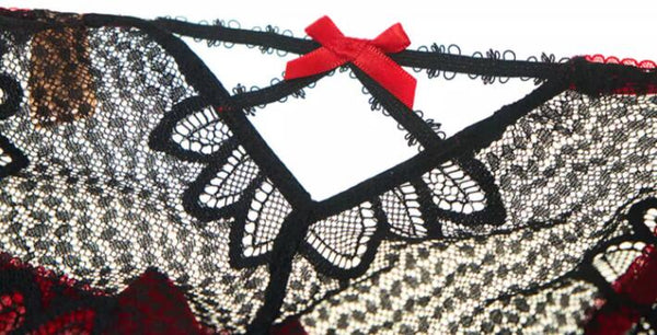 AERENEY Sexy Lace Breathable Flat Corner Pants
