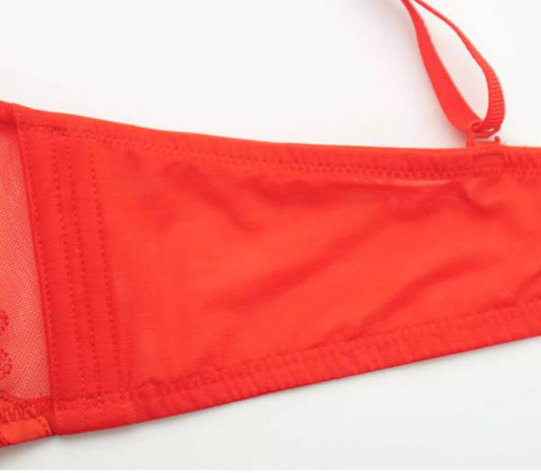 Red Panties Dragon Year Soft Support Anti-sagging Bra Set