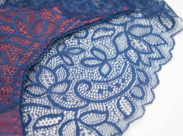AERENEY Sexy Thin Cut Lace Pure Cotton Bottom Flat Corner Pants