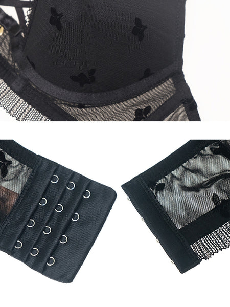 AERENEY Summer Thin Sexy Anti-sagging Bra Set
