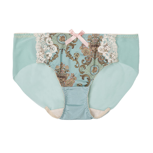 AERENEY Sexy Flat Angle Lace Pure Cotton Bottom Trackless T-thong