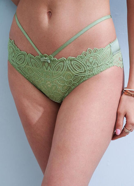 AERENEY Sexy Lace Strap Thin Comfortable and Breathable Flat Corner Pants