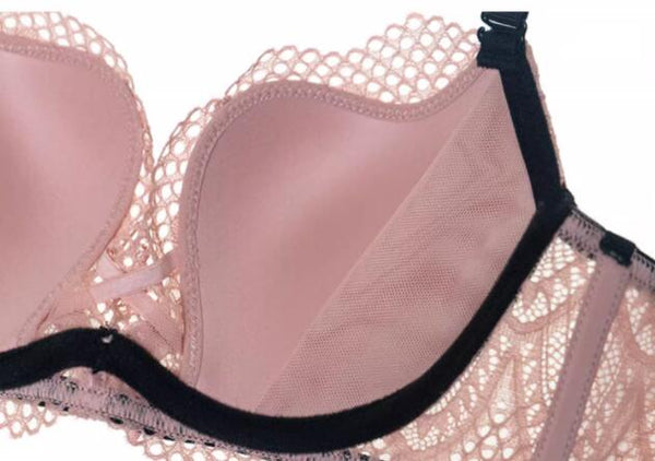 AERENEY Thin Petite Strap Lace Bra