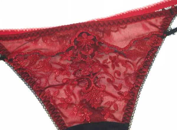 AERENEY Sexy Lace Breathable Flat Corner Pants