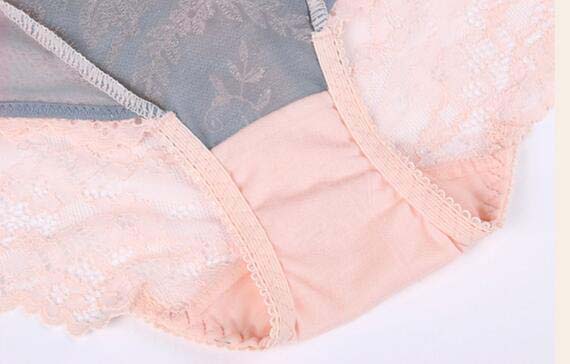 Thin lace embroidered low waisted sexy flat angle underwear