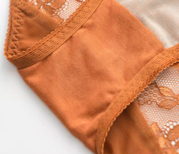AERENEY sexy lace pure cotton modal bottom flat angle underwear