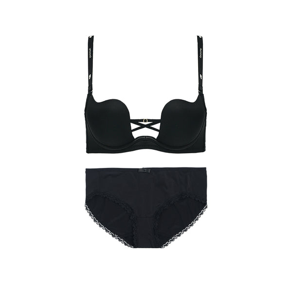 AERENEY Sexy Thin Glossy Halter Bra