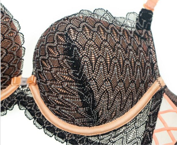 AERENEY Thin Sexy Lace Bra Petite Push-up