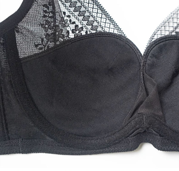 AERENEY 2024 White Sexy Thin Lace Bandeau Bra