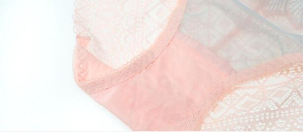 AERENEY Sexy Embroidered Thin Lace Traceless Underwear, Pure Cotton Modal Bottom