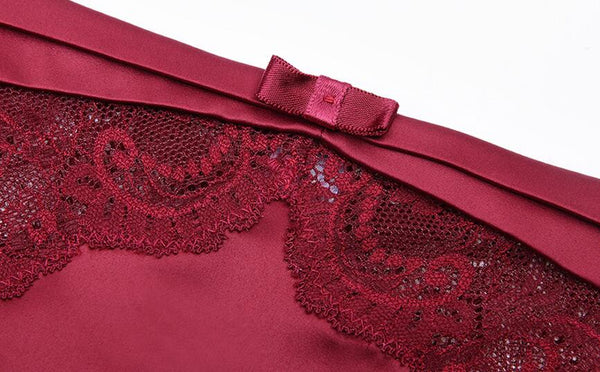 Lace seamless low waisted flat angle pants