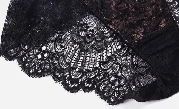 Sexy Lace Thin Low Waist Flat Corner Pants