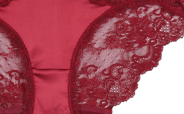 Lace seamless low waisted flat angle pants