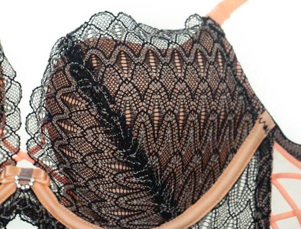 AERENEY Thin Sexy Lace Bra Petite Push-up