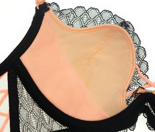 AERENEY Thin Sexy Lace Bra Petite Push-up