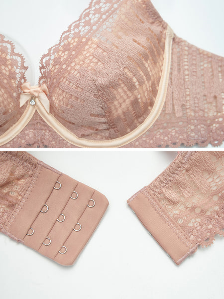 AERENEY Sexy Lace Thin Cover Anti-sagging Bra
