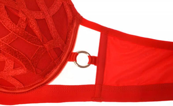 AERENEY Dragon Year Red Sexy Bra Lace Soft Support Bra