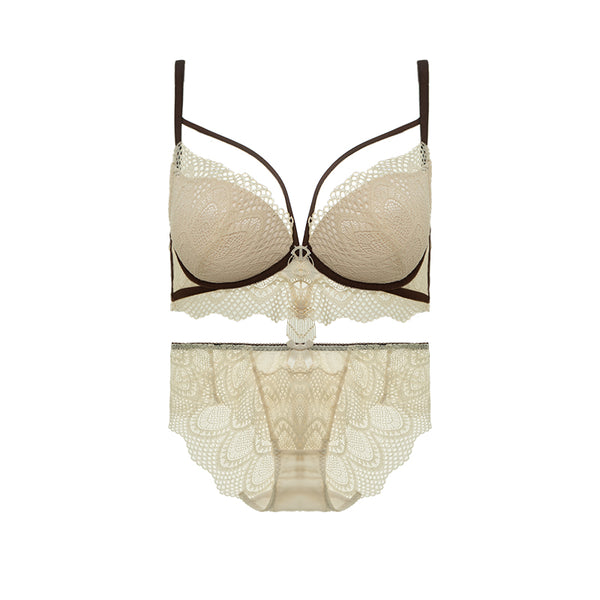 AERENEY Thin Petite Strap Lace Bra