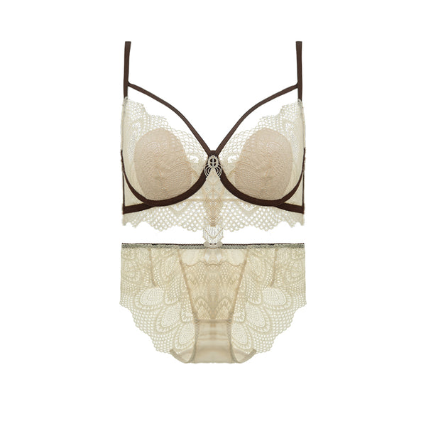 AERENEY Thin Petite Strap Lace Bra