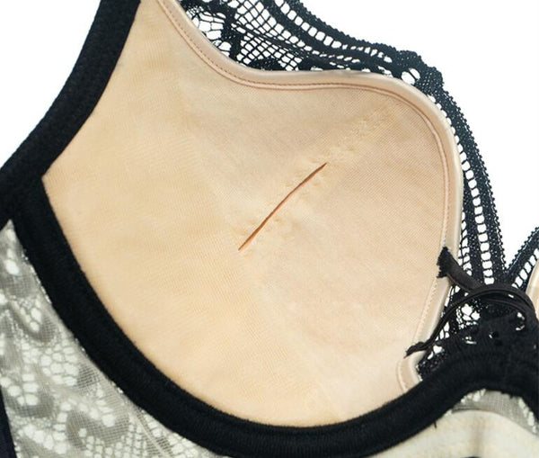 AERENEY Sexy Lace Bra Thin Petite Soft Underwire Bra