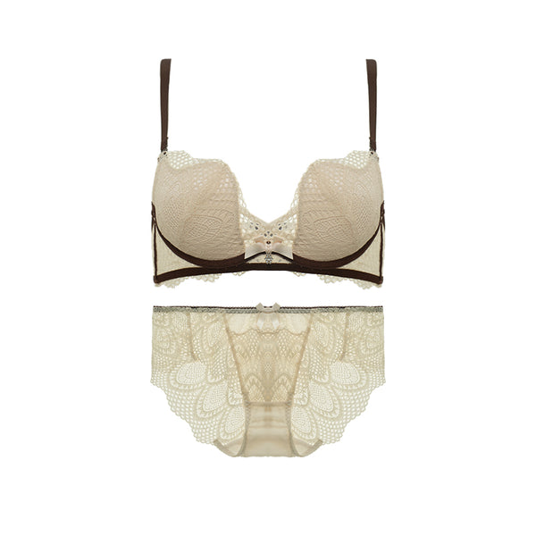 AERENEY Thin Petite Strap Lace Bra