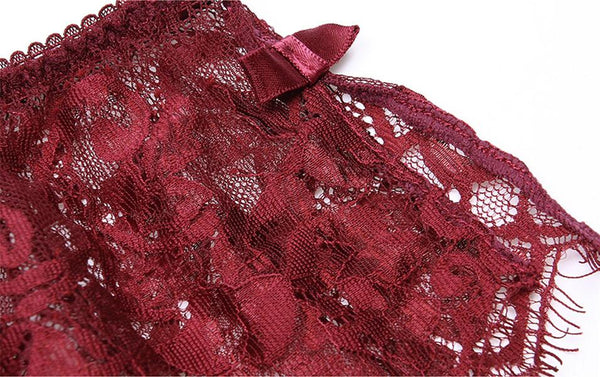 Lace seamless low waisted flat angle pants