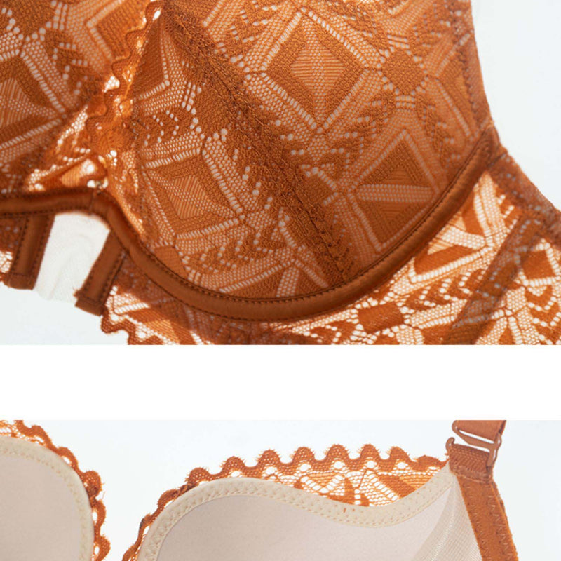 AERENEY Sexy Thin Petite White Lace Bra