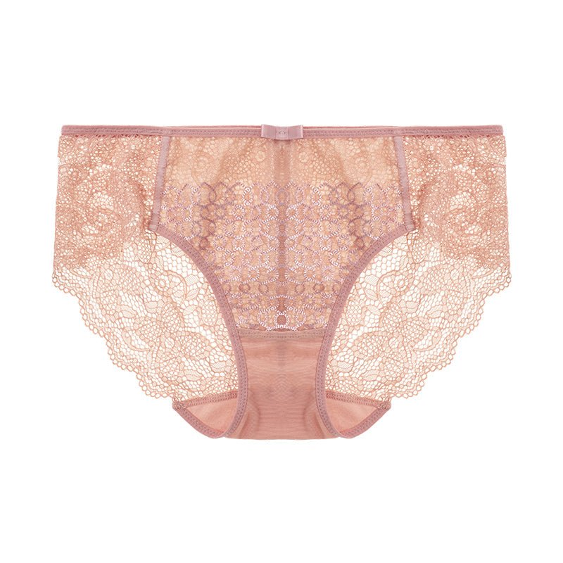AERENEY sexy lace pure cotton crotch pants