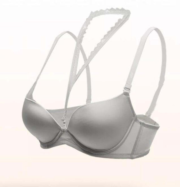 AERENEY Sexy Thin Glossy Halter Bra