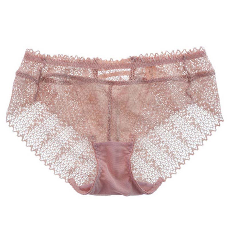 AERENEY Sexy Thin Style Traceless Lace Flat Corner Pants