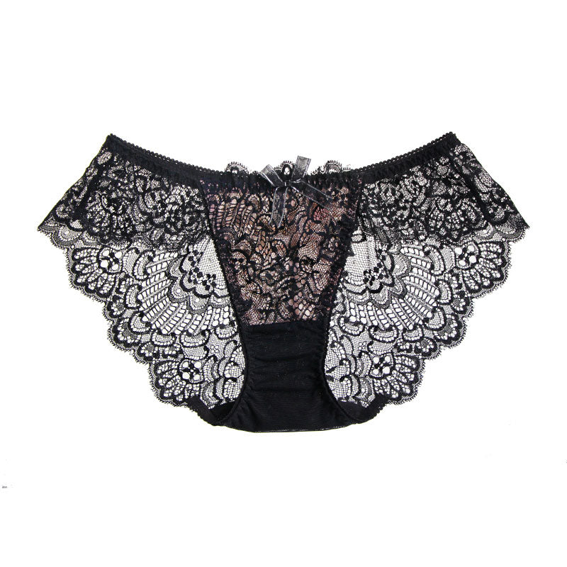 Sexy Lace Thin Low Waist Flat Corner Pants