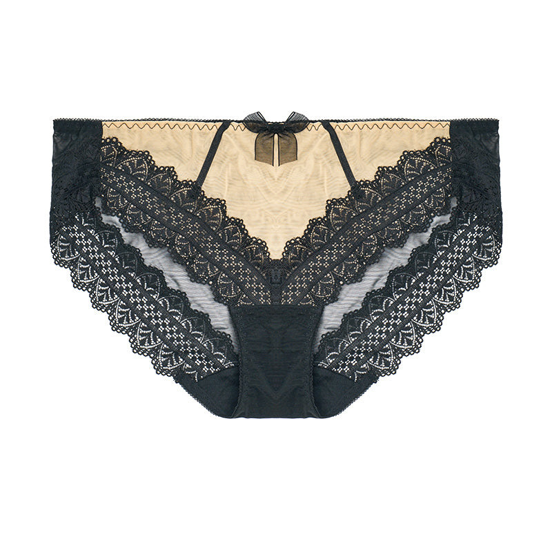 AERENEY lace sexy mid low rise breathable underwear