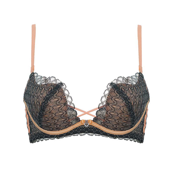 AERENEY Thin Sexy Lace Bra Petite Push-up
