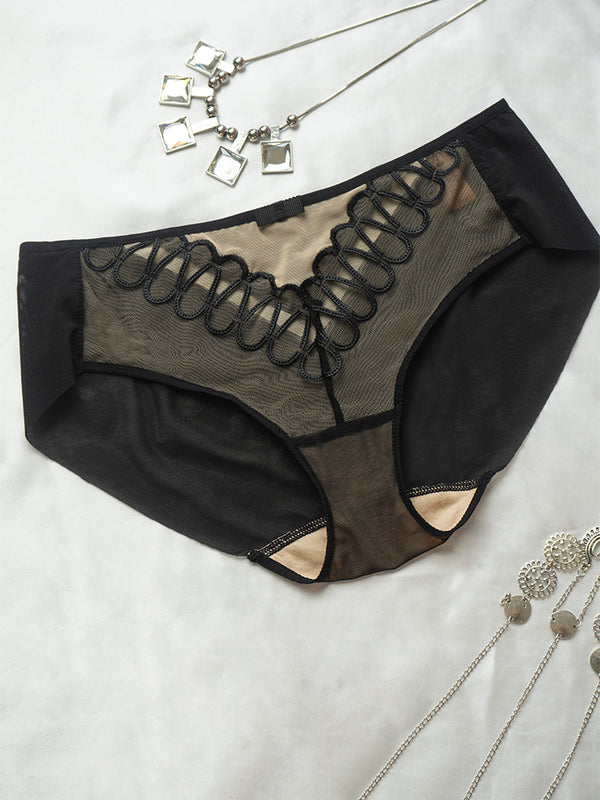 AERENEY Sexy Traceless Low Waist Thin Breathable Flat Corner Pants