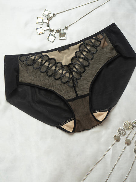 AERENEY Sexy Traceless Low Waist Thin Breathable Flat Corner Pants