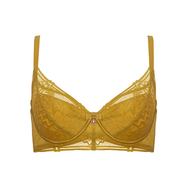 AERENEY Sexy Lace Bra Thin Petite Soft Underwire Bra