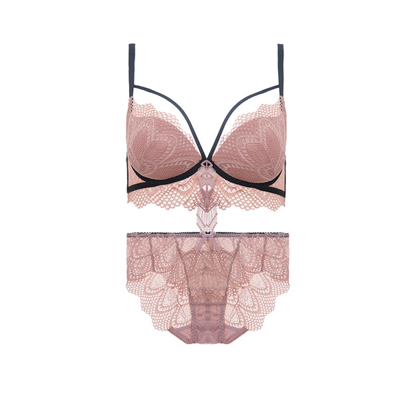 AERENEY Thin Petite Strap Lace Bra