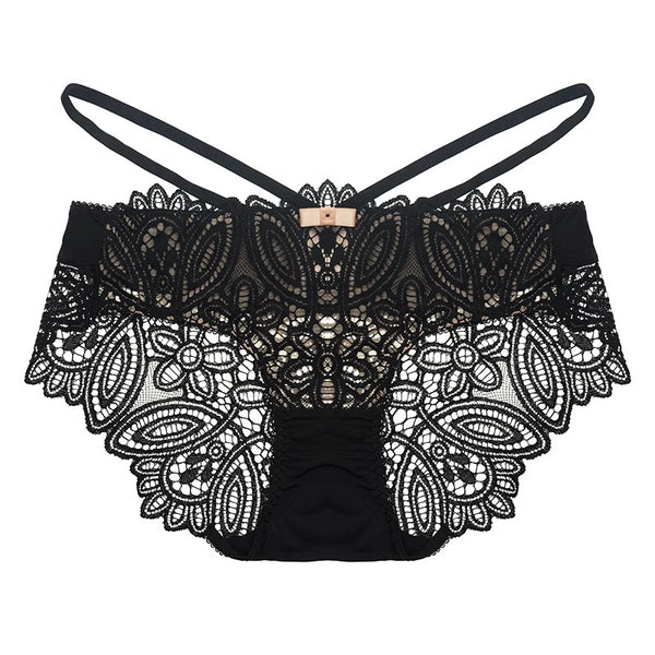 AERENEY Sexy Lace Strap Thin Comfortable and Breathable Flat Corner Pants