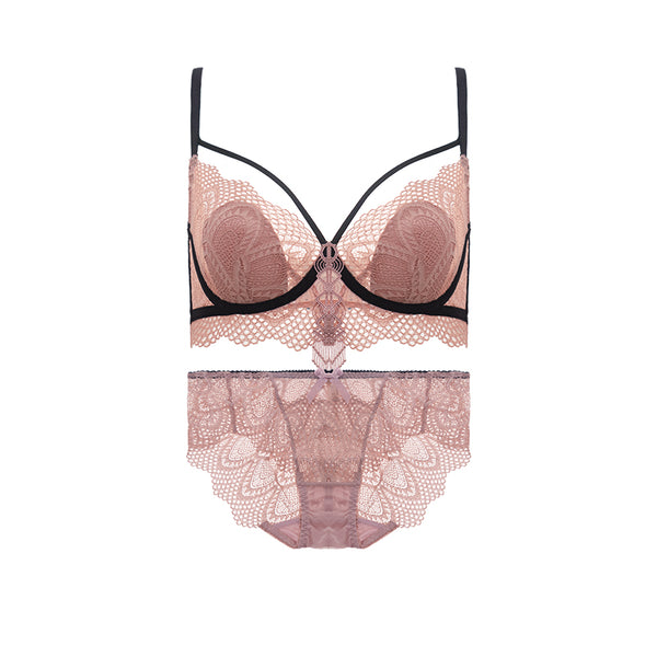 AERENEY Thin Petite Strap Lace Bra
