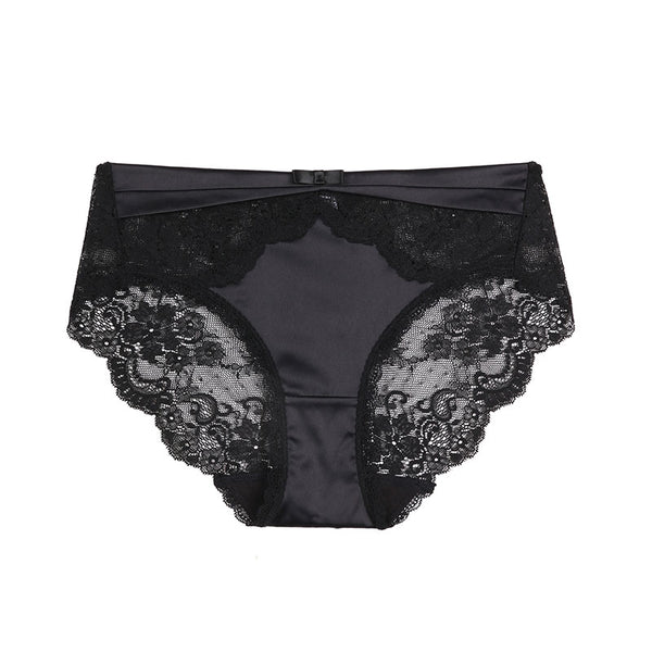 Lace seamless low waisted flat angle pants
