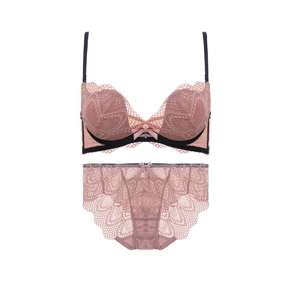 AERENEY Thin Petite Strap Lace Bra