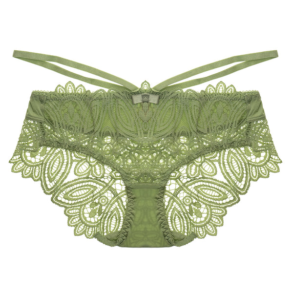 AERENEY Sexy Lace Strap Thin Comfortable and Breathable Flat Corner Pants