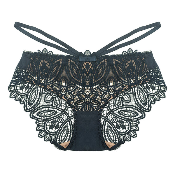 AERENEY Sexy Lace Strap Thin Comfortable and Breathable Flat Corner Pants