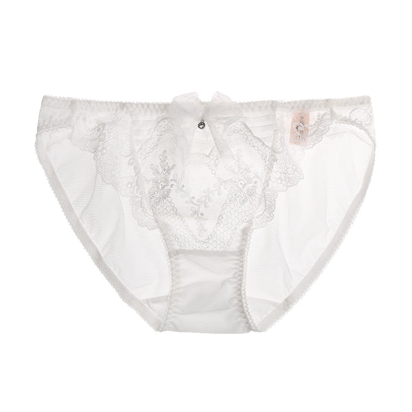 White thin and sexy lace panties