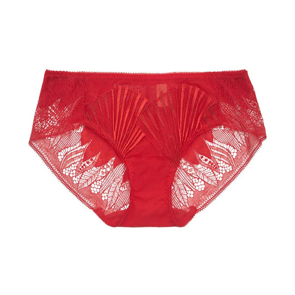AERENEY sexy lace embroidered seamless flat corner pants