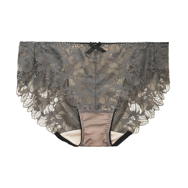 AERENEY Sexy Lace Breathable Pure Cotton Bottom Flat Corner Pants