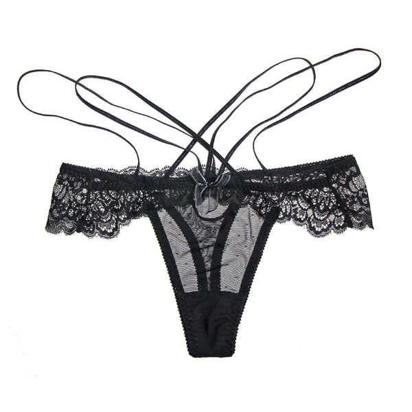 Sexy Lace Thin Low Waist Flat Corner Pants